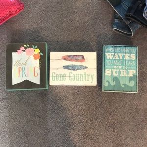 3 cute wall decorations!! sold together